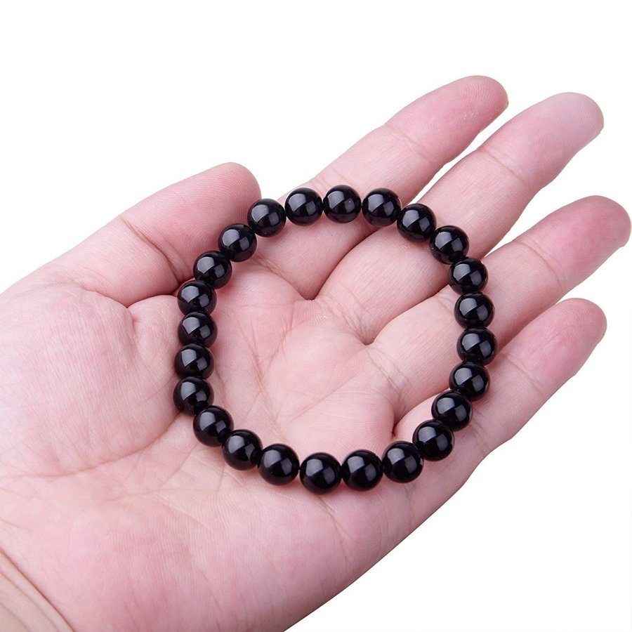Black onyx 8mm bead bracelet